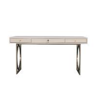Classic luxury stainless steel base TV console table for living room