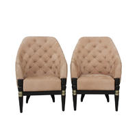 Fabric Wing back Chair Home Furniture Single Sofa Chair Set for Living Room