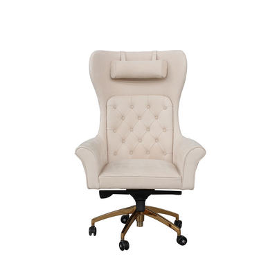Ergonomic Chesterfield Caster wheel Executive Conference Button Back Leather Luxury Office Chairs