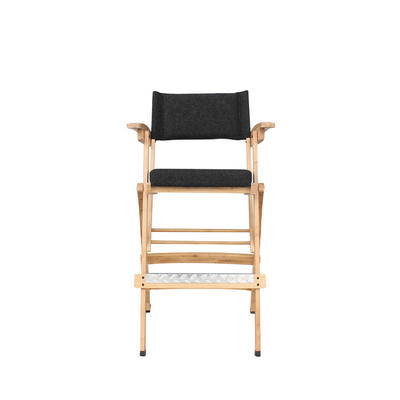 Eco-friendly Bamboo Wood High Chairs, Folding Bamboo High Chairs with Tray Adjustable Height Chair