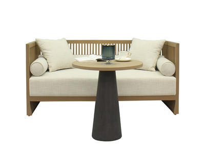 Modern style wood home furniture sofa combination high quality solid wooden 2 seat arm sofa