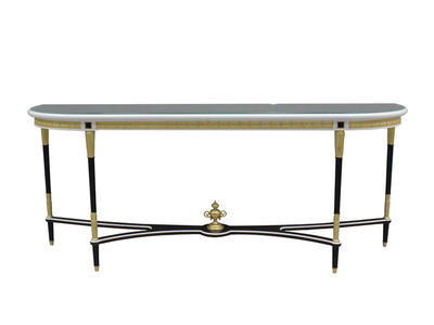Italian style luxury 20 mm made marble gold console table