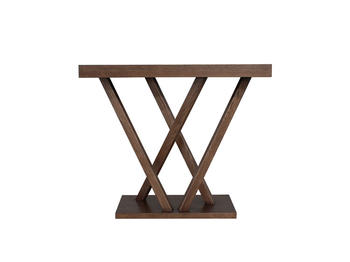 Vintage & Industrial solid wood pedestal design Console table