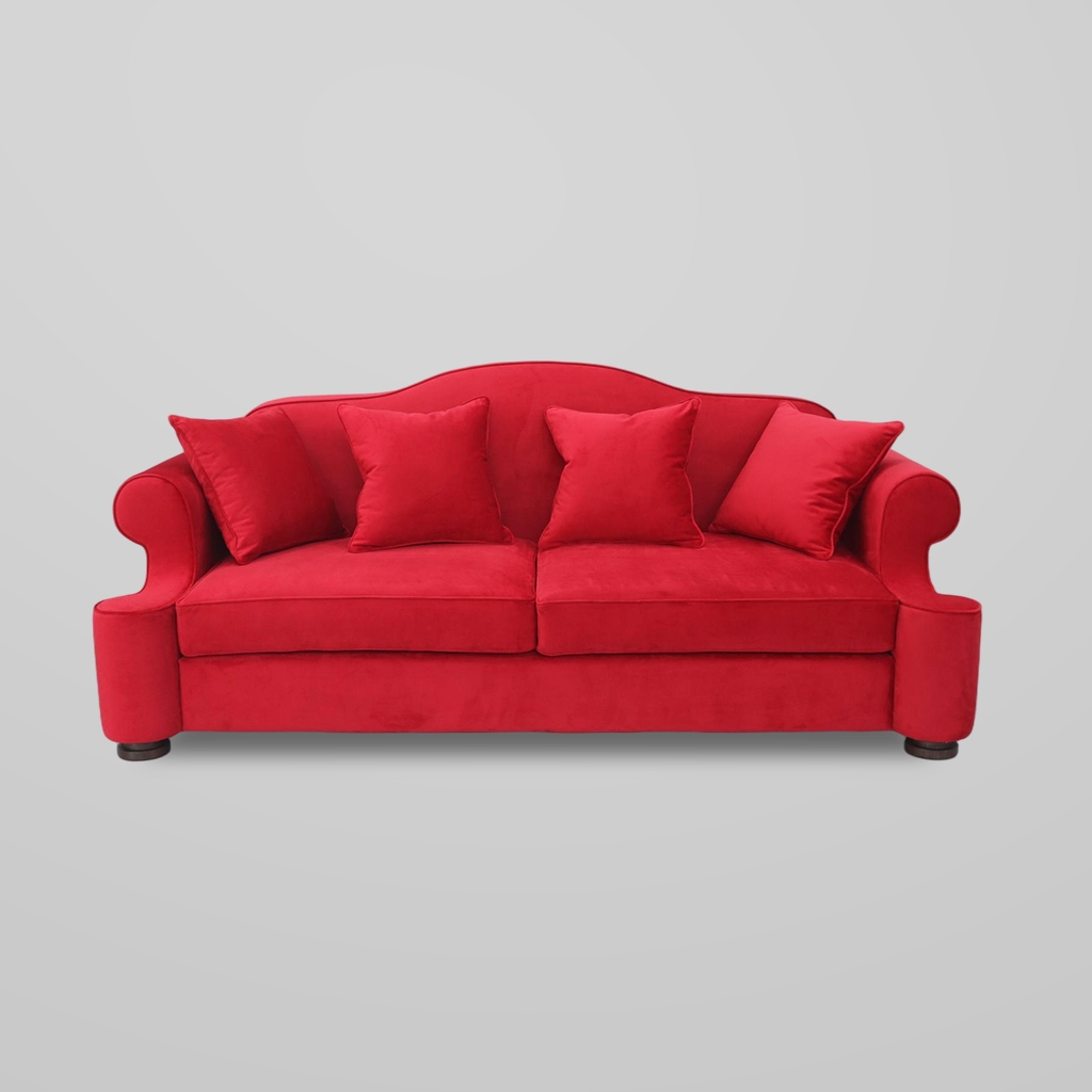 French-style Retro Red Sofa