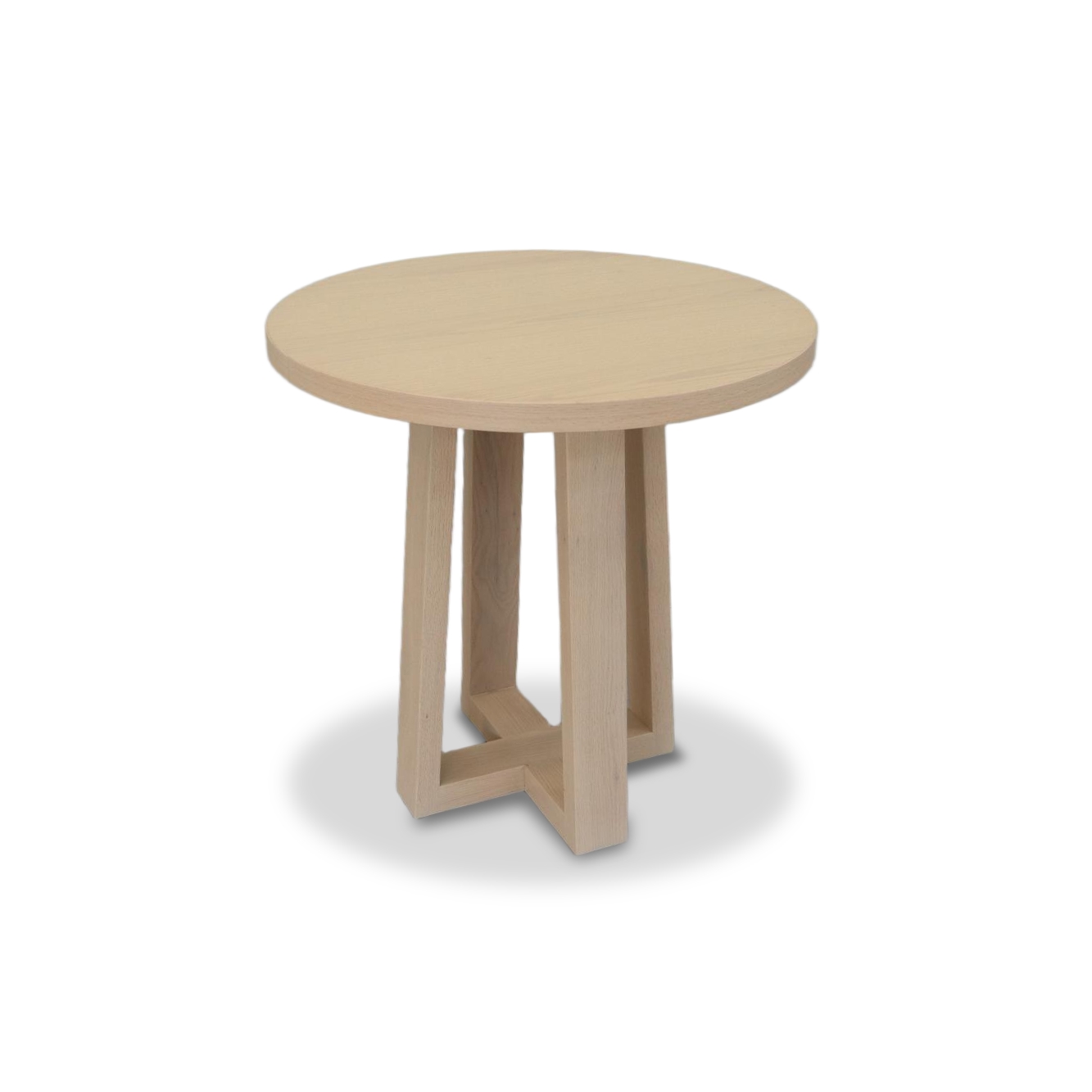 Simple Log-Style Round Coffee Table