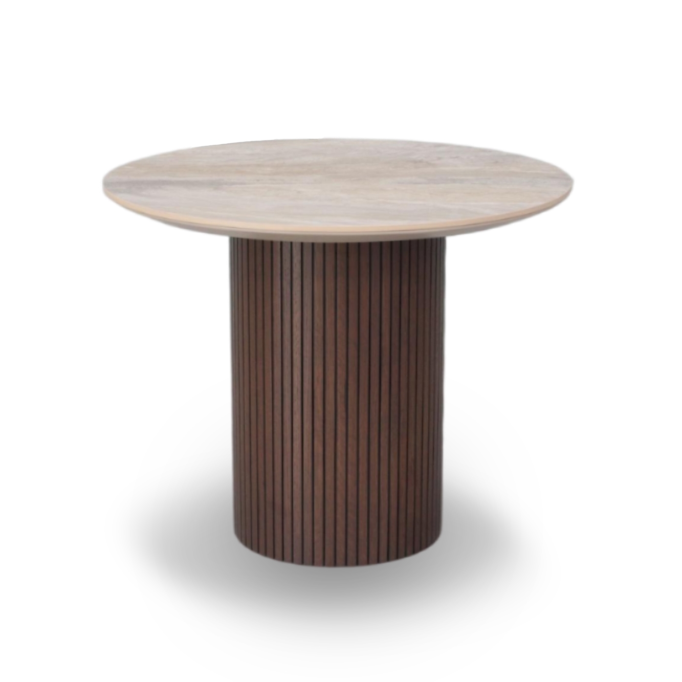 Nordic-Style Marble Round Side Table