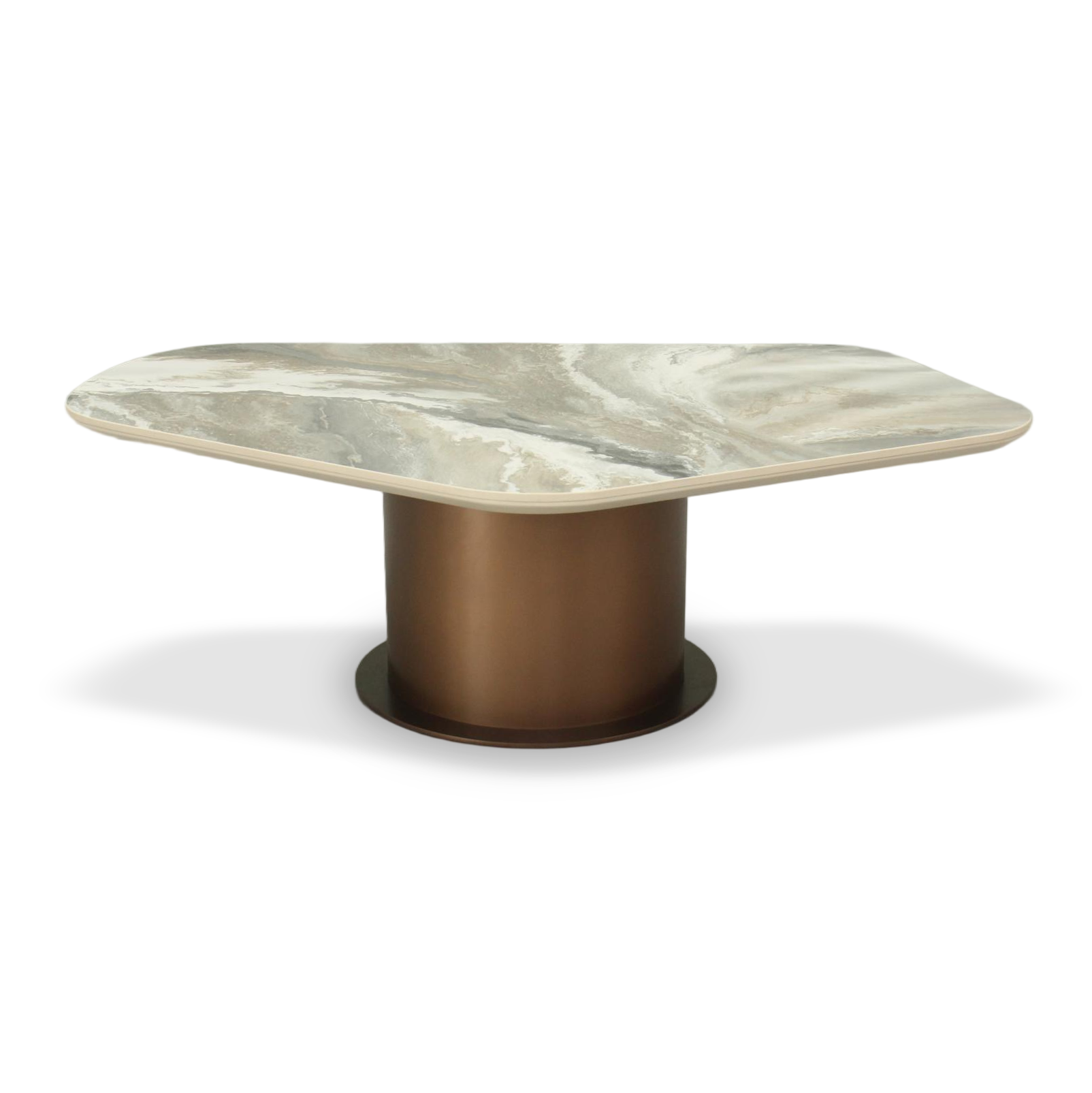 Italian-Style Light Luxury Irregular-Shaped Coffee Table