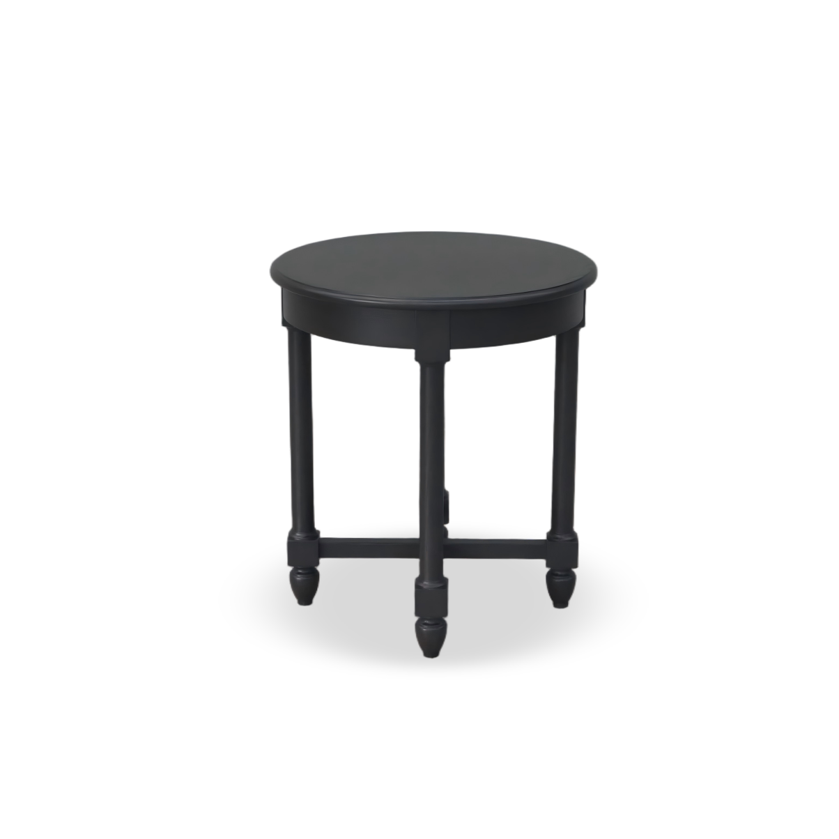 French Retro Style Black Side Table