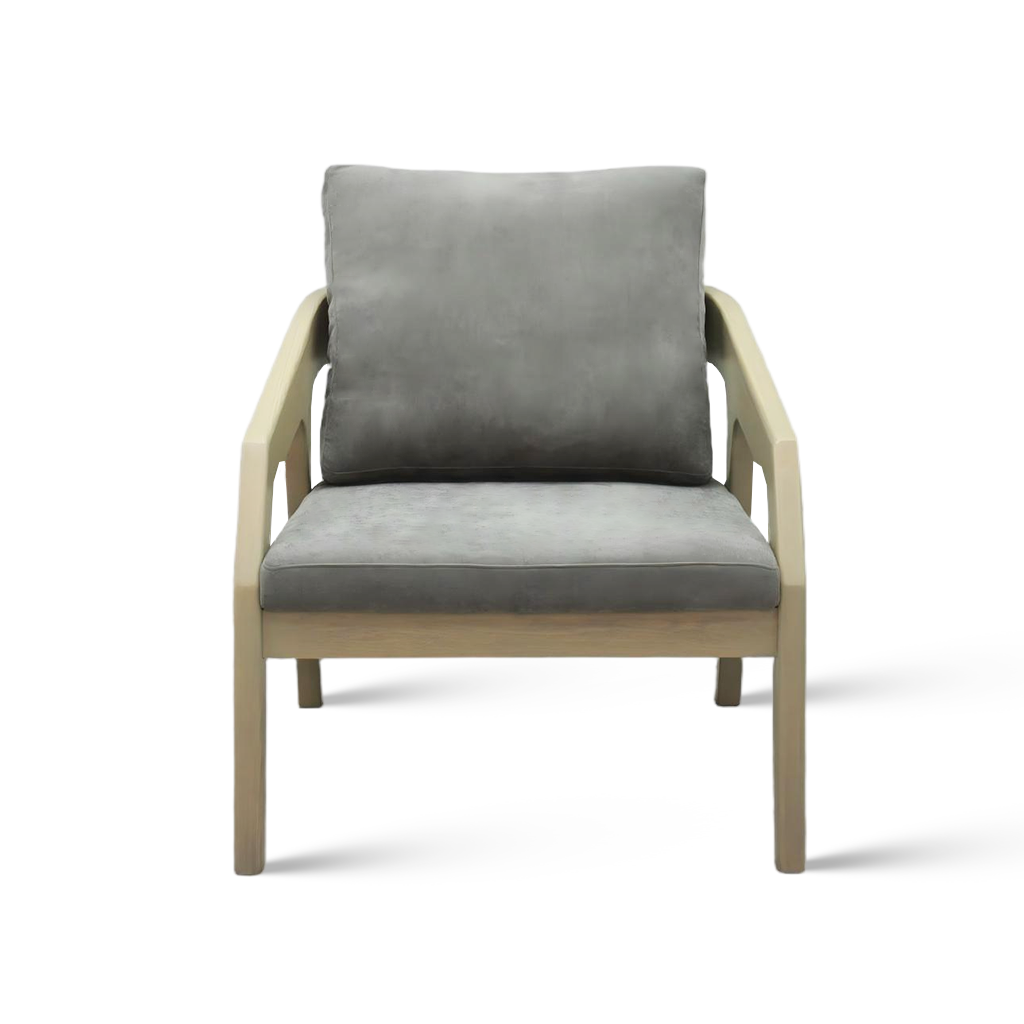 Nordic Retro Solid Wood Sofa Chair