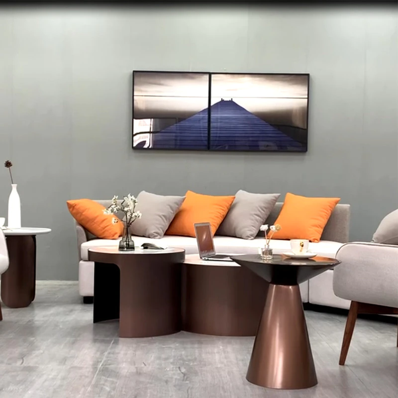 Nordic fabric sofa living room modern simple sofa light luxury sofa